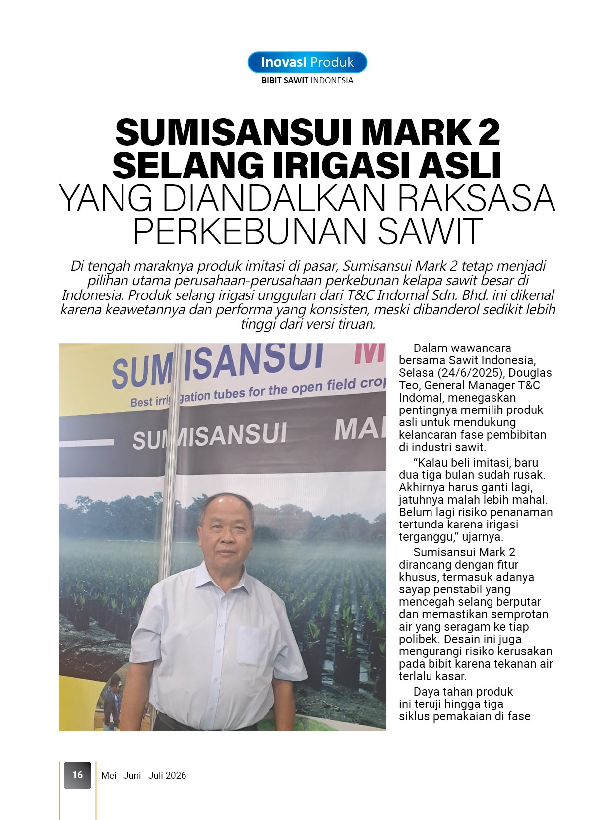 Majalah Benih Sawit Indonesia - Foto 4